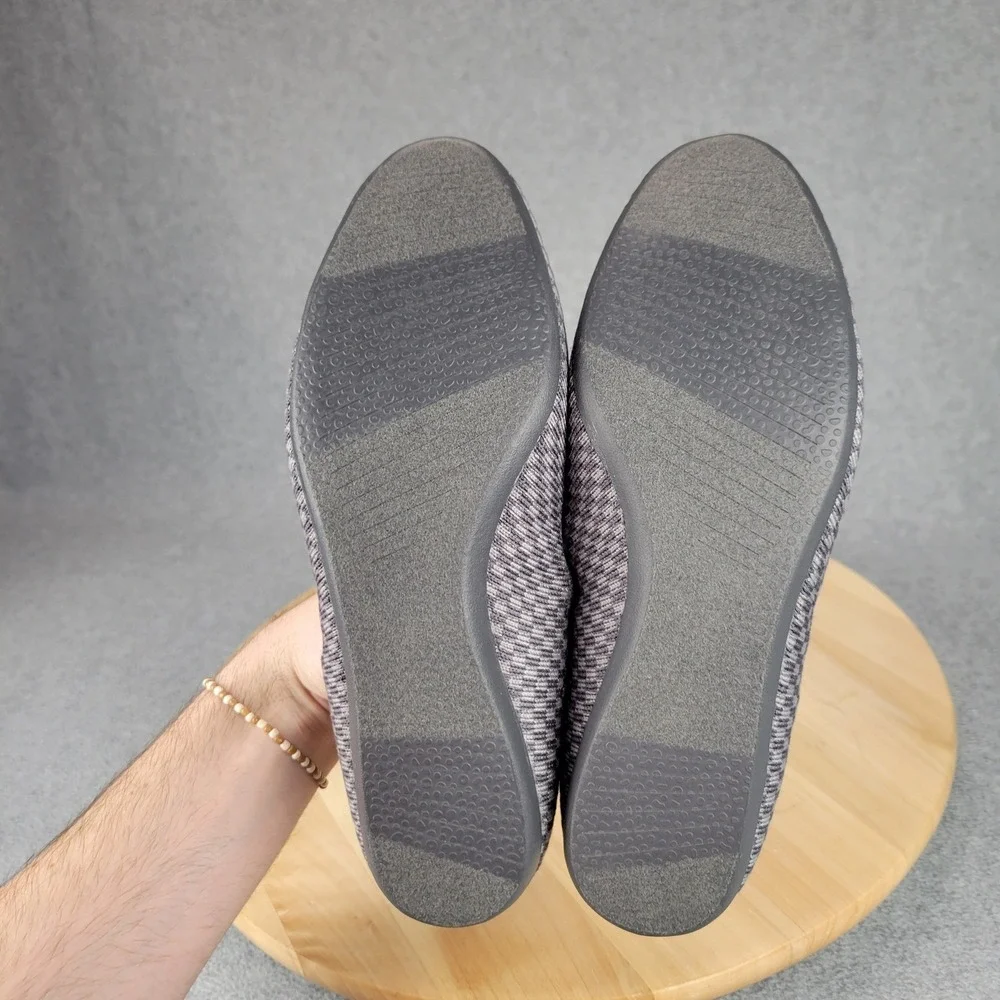 Allbirds Tree Breezers Grey‎ Checkerboard Ballet Flats Womens 7.5 Sustainable